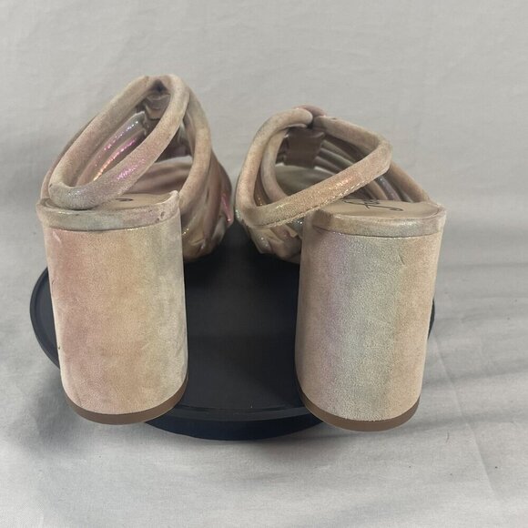 Free People Women's Multicolor Strappy Block Heel COLETTE Sandals Shoe Size 8.5‎ - Picture 5 of 9